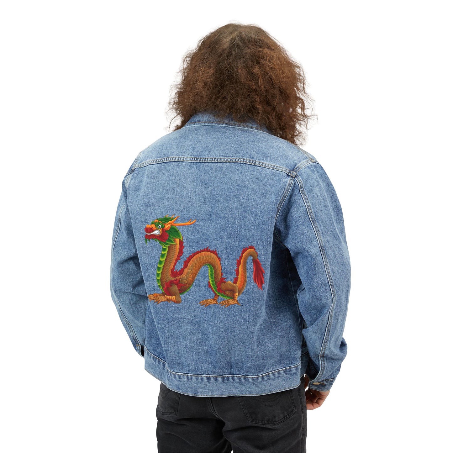 LiLTay Dragon Chinese new years Denim Jacket