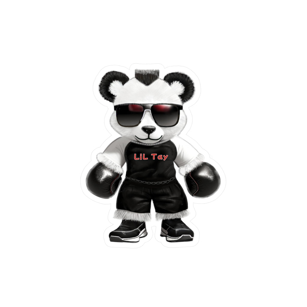 Cool Boxing Teddy Bear Sticker — Kiss-Cut Vinyl Decal From LiLTay