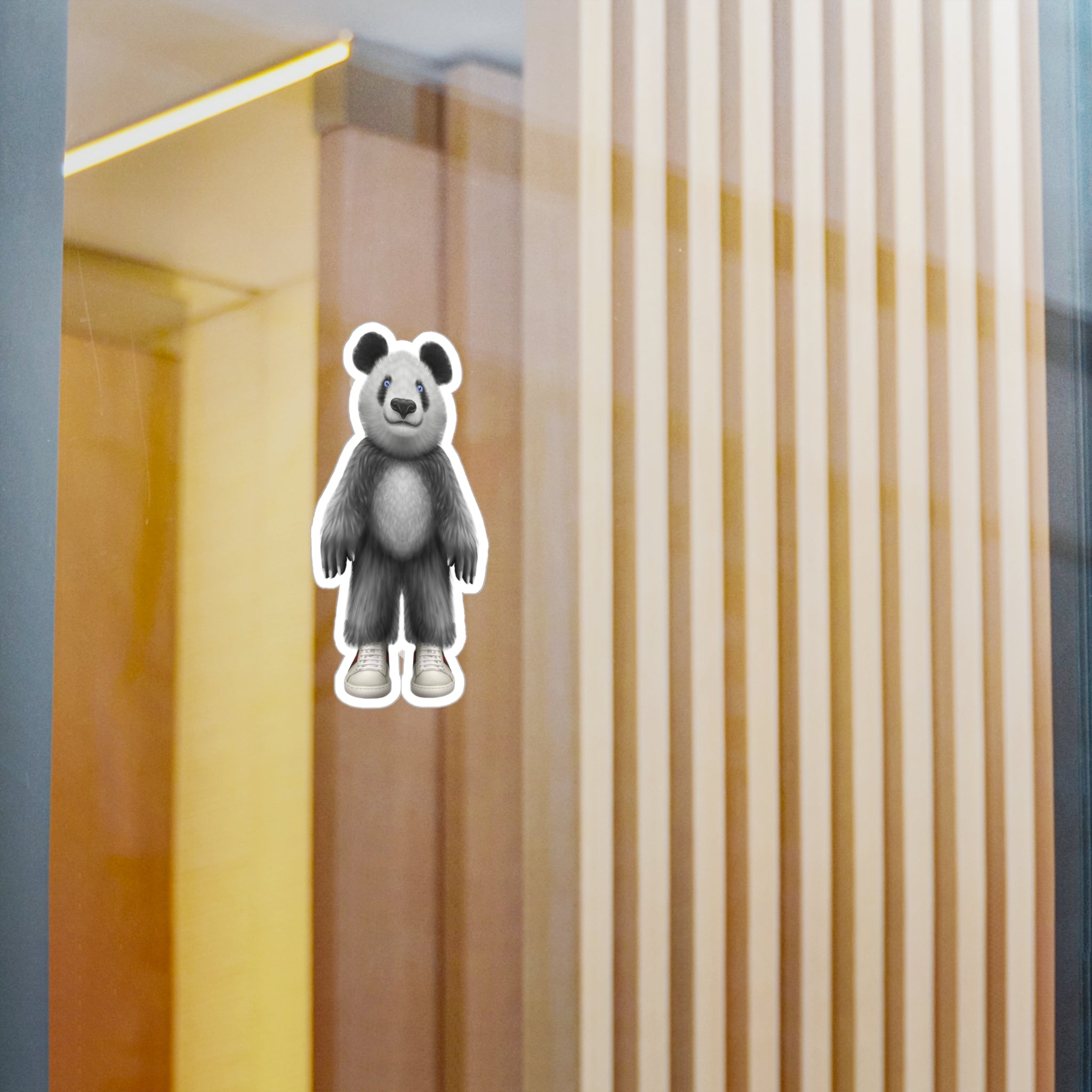 Panda Bear Plush Character Vinyl Sticker — Kiss-Cut Decal from LiLTay
