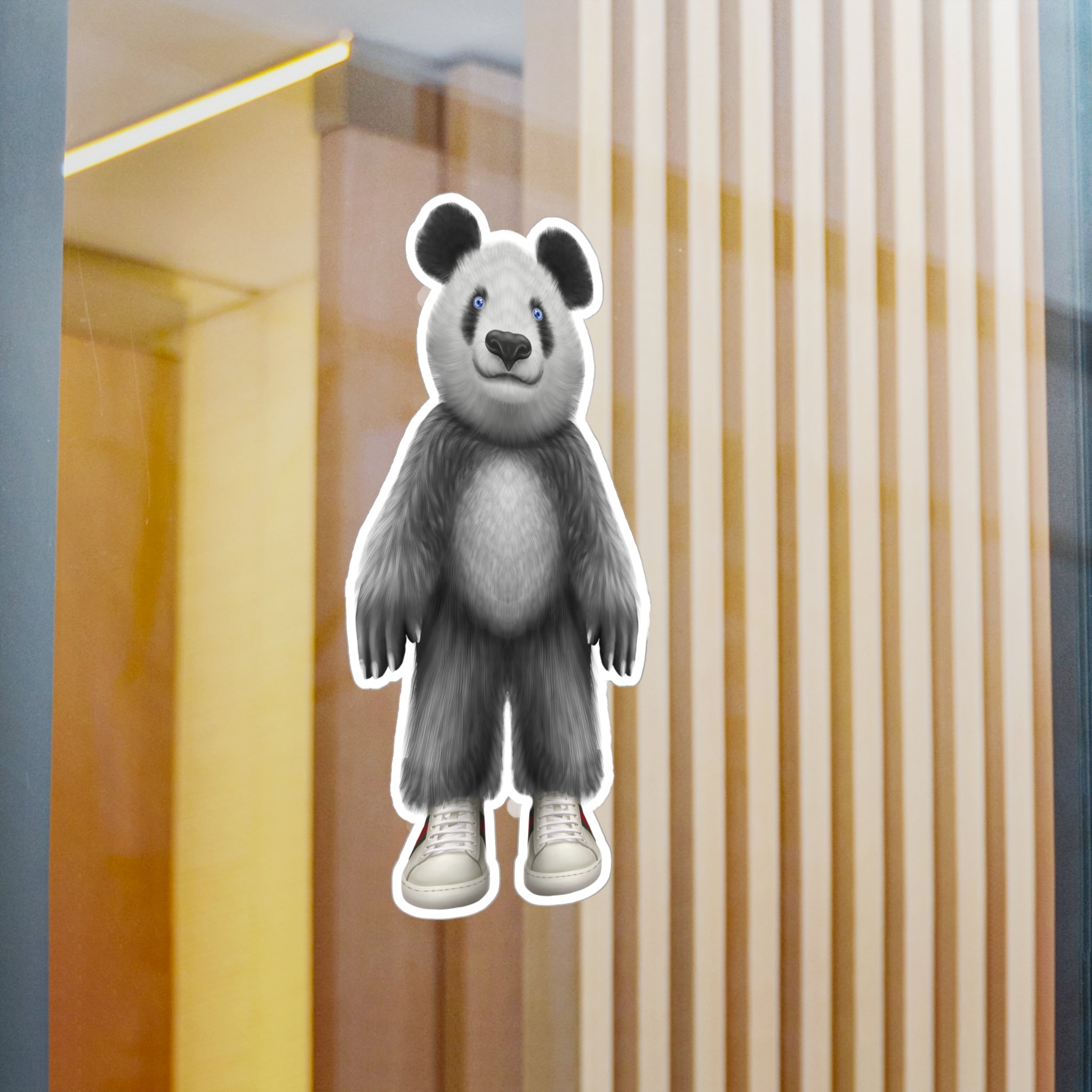 Panda Bear Plush Character Vinyl Sticker — Kiss-Cut Decal from LiLTay