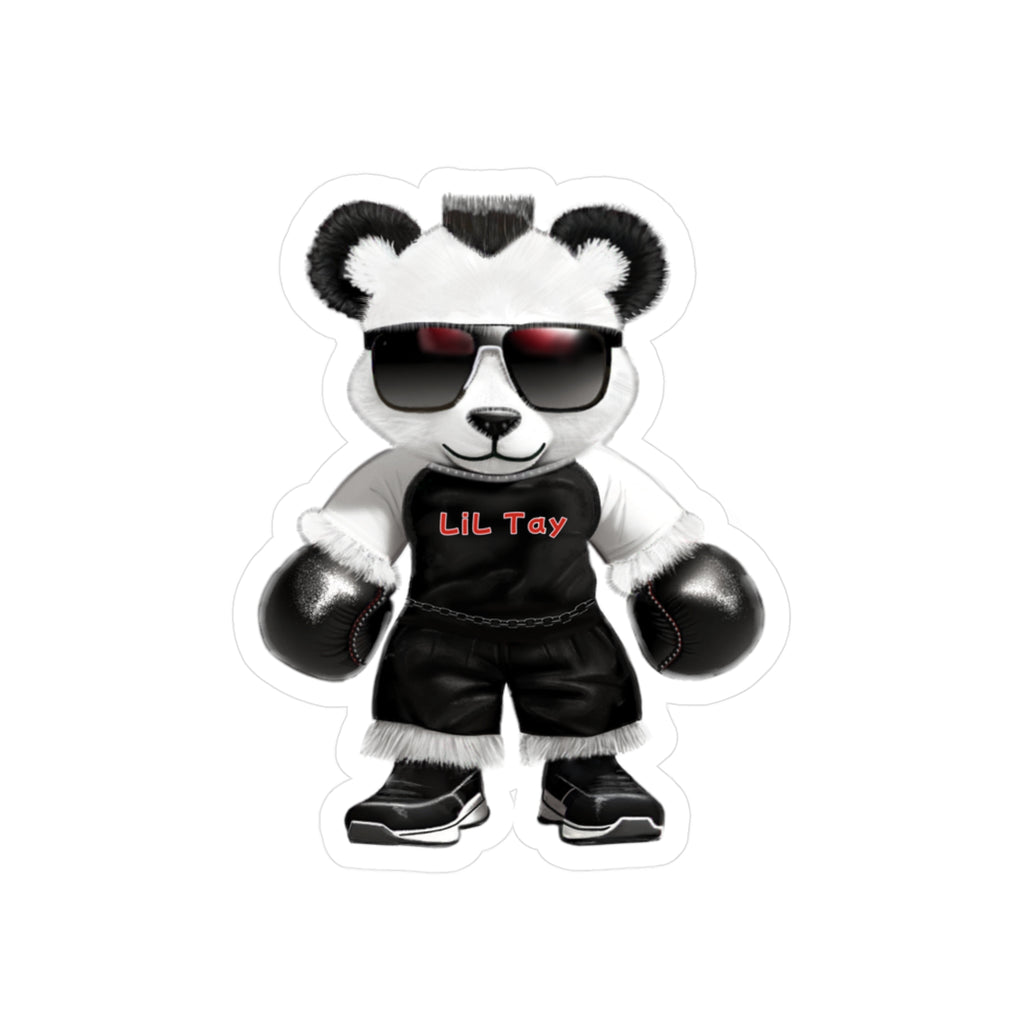 Cool Boxing Teddy Bear Sticker — Kiss-Cut Vinyl Decal From LiLTay