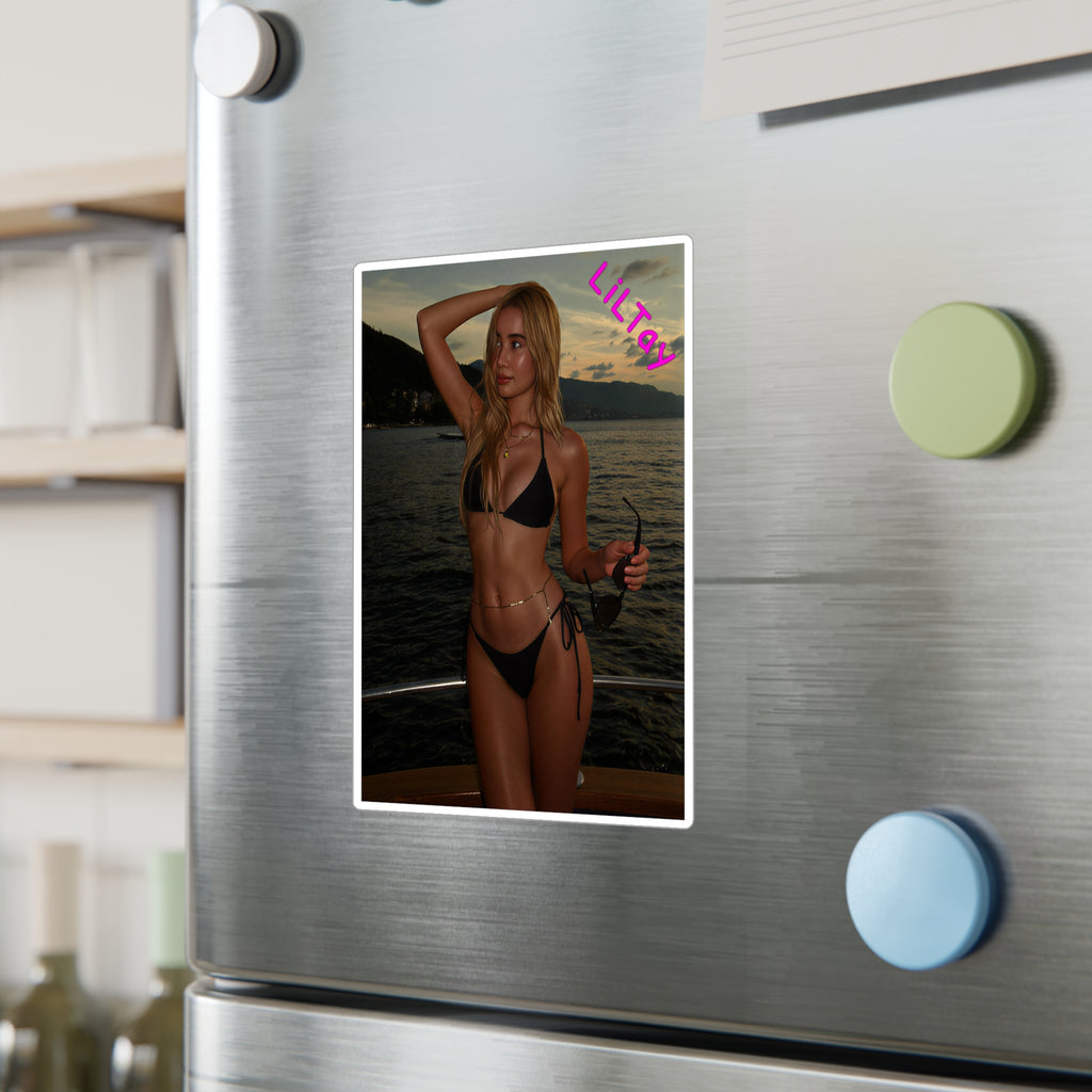 LiLTay Bikini Photo Vinyl Sticker – 'LIL tay' Kiss-Cut Decal
