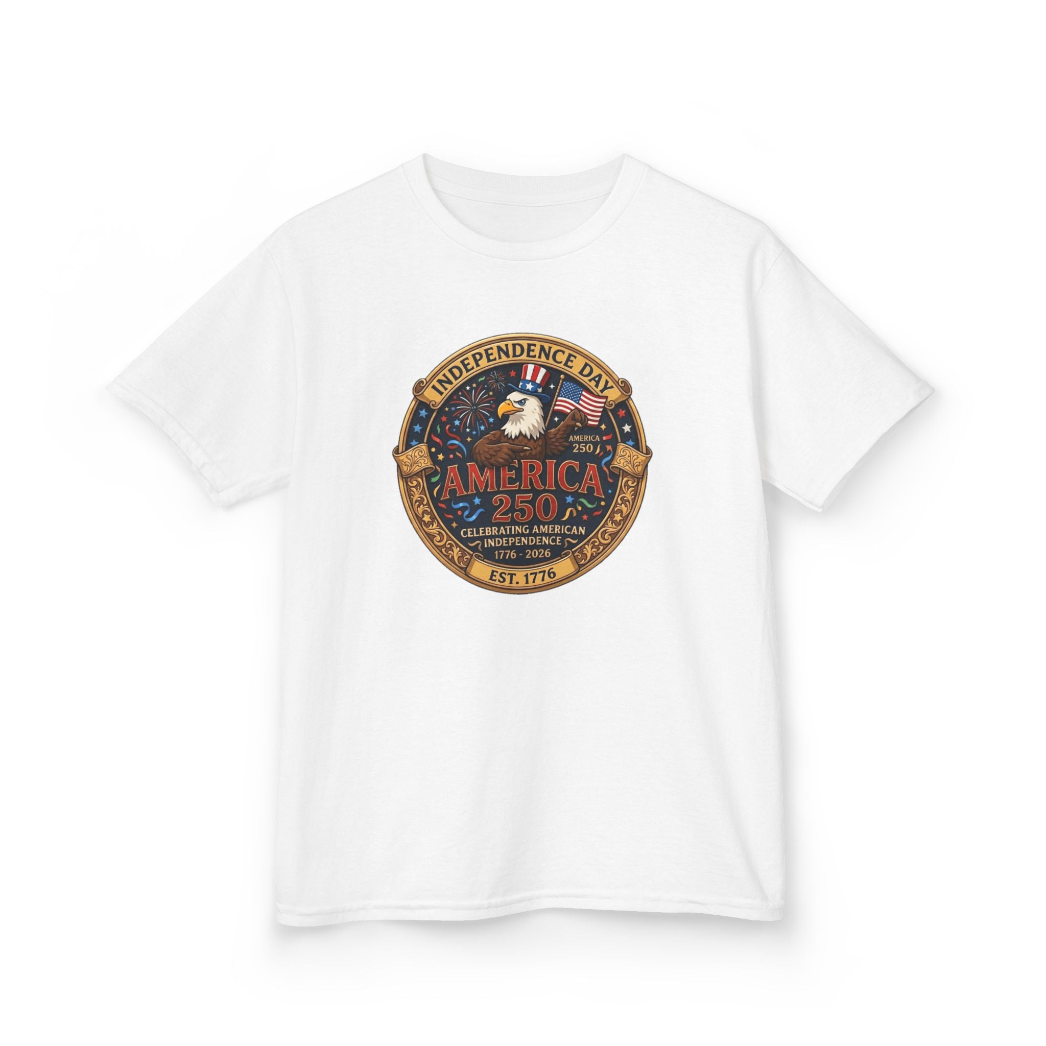 Kids T-Shirt — America 250 Independence Eagle Patriotic Tee