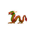 Mythical Colorful Chinese Dragon Vinyl Decal - Kiss-Cut Sticker From LiLTay