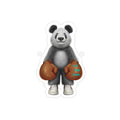 LiLTay Boxing Panda Die-Cut Vinyl Sticker — Transparent Outdoor Sticker (1pc)