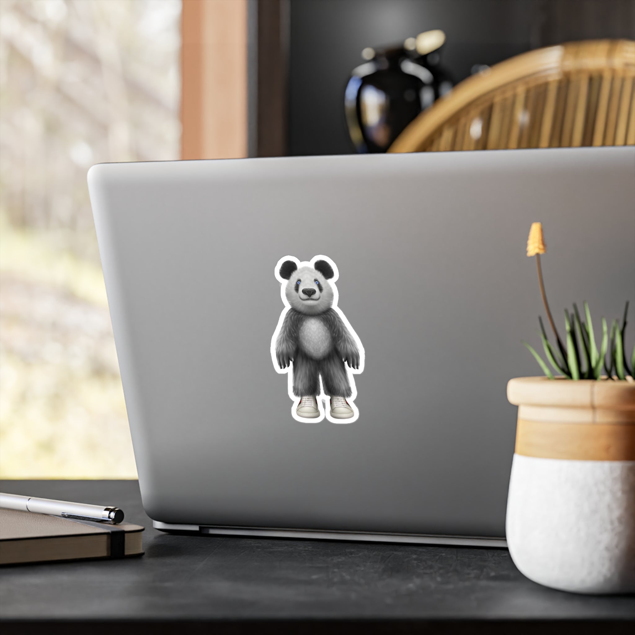 Panda Bear Plush Character Vinyl Sticker — Kiss-Cut Decal from LiLTay