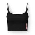 Women's Luxe Bra — Slim Strappy Crop with 250 celebration july 4th Tricolor Accent