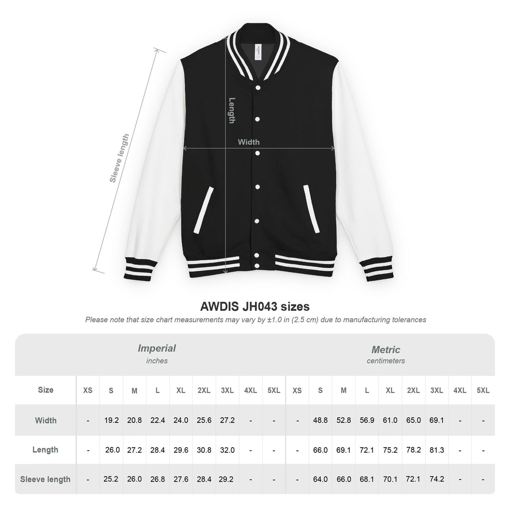 American Flag stitched on the chest Letterman Jacket from LiLTay