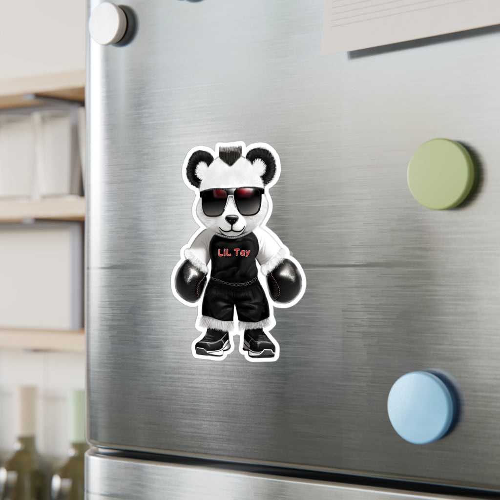 Cool Boxing Teddy Bear Sticker — Kiss-Cut Vinyl Decal From LiLTay