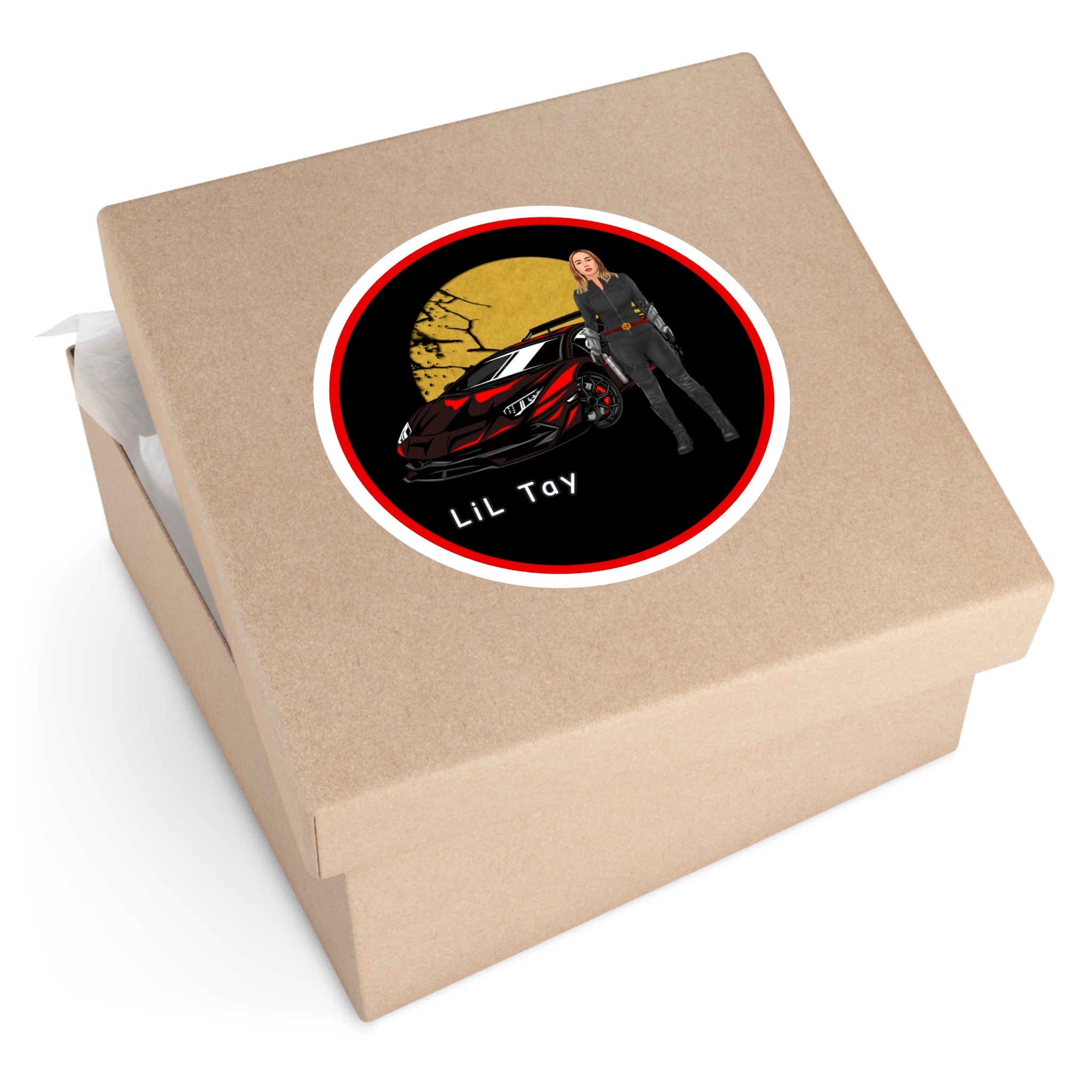 Lil Tay - SUNSET the ultimate warrior - inhouse video game concept - Vinyl Decal (Indoor/Outdoor)