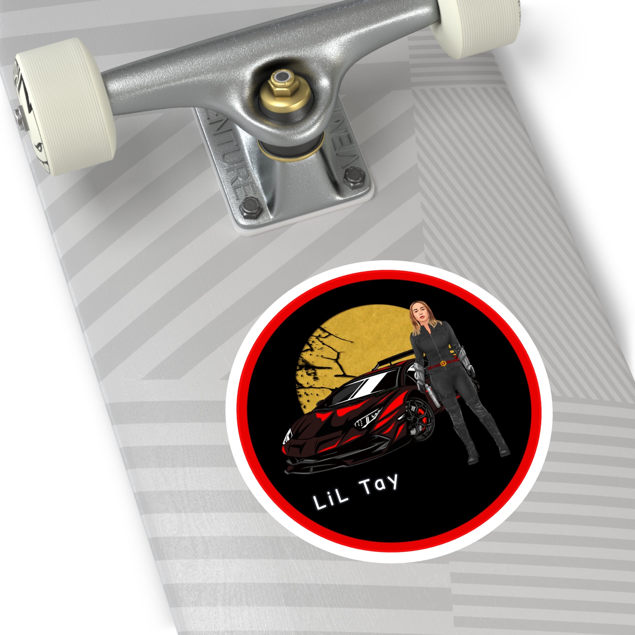 Lil Tay - SUNSET the ultimate warrior - inhouse video game concept - Vinyl Decal (Indoor/Outdoor)