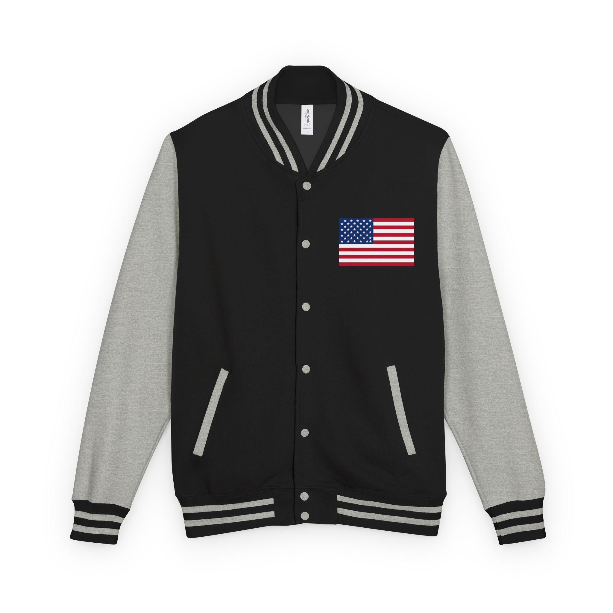 American Flag stitched on the chest Letterman Jacket from LiLTay