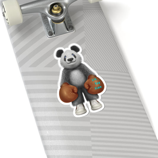 LiLTay Radical Boxing Panda Bear Stickers, a champion, Laptop Stickers,- skate board lockers waterproof tuff popup store