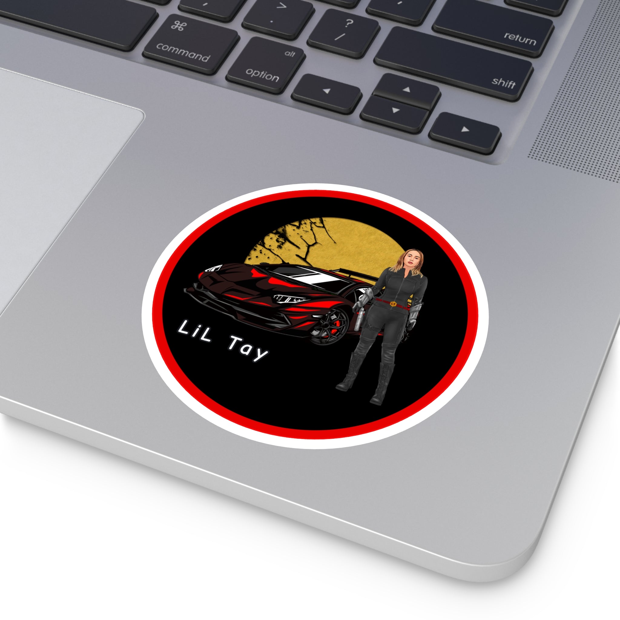 Lil Tay - SUNSET the ultimate warrior - inhouse video game concept - Vinyl Decal (Indoor/Outdoor)