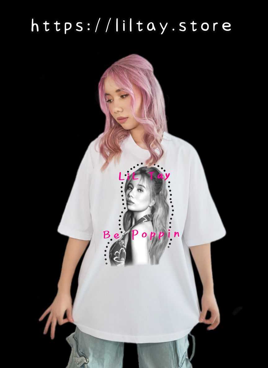 LiL Tay BePoppin cotton oversized tee unisex