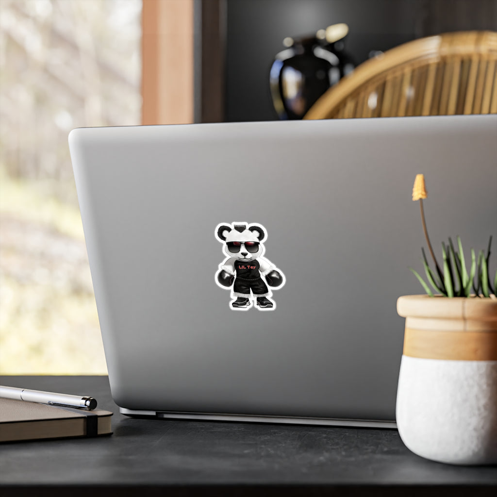 Cool Boxing Teddy Bear Sticker — Kiss-Cut Vinyl Decal From LiLTay