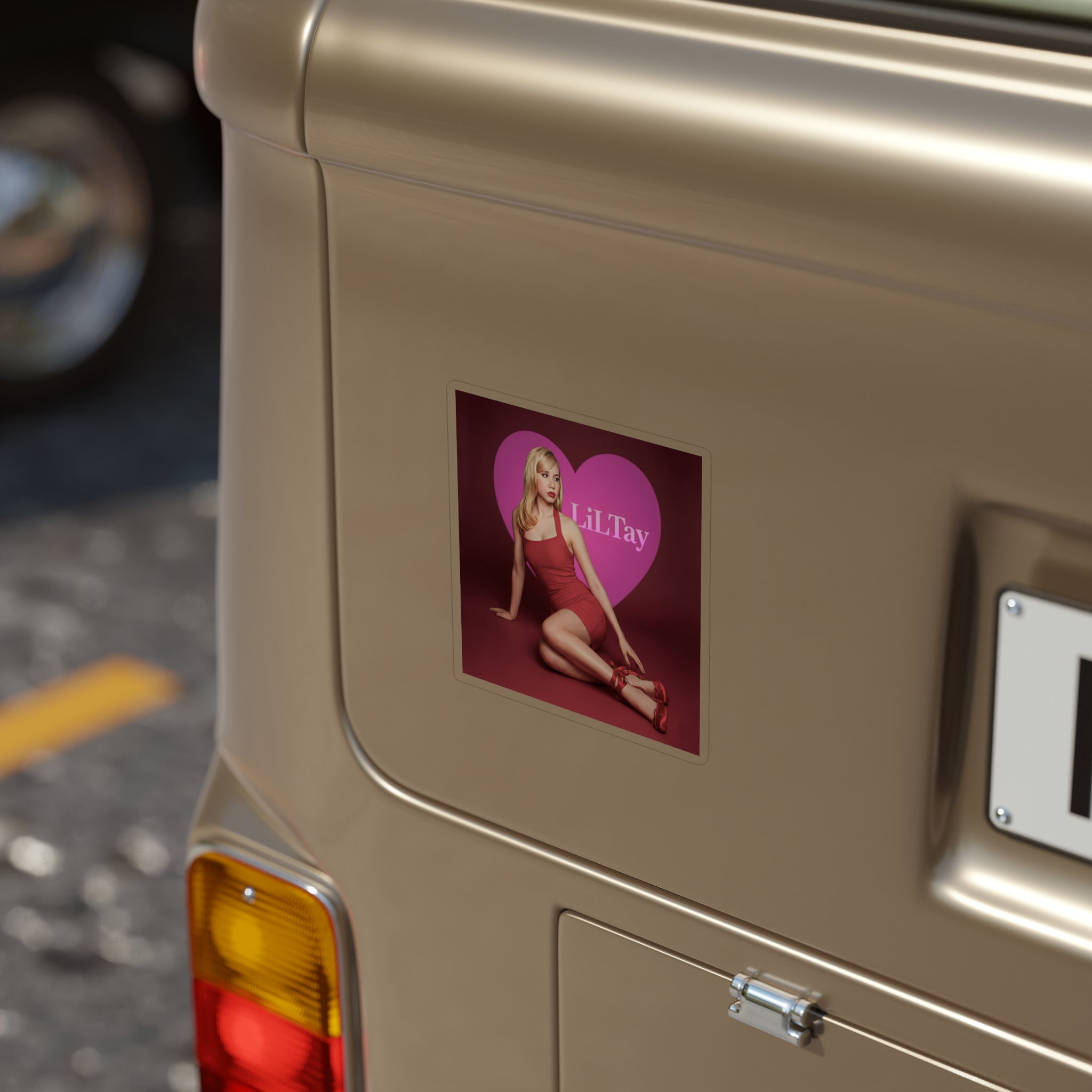 LilTay Heart Photo Sticker — Die-Cut Outdoor Vinyl