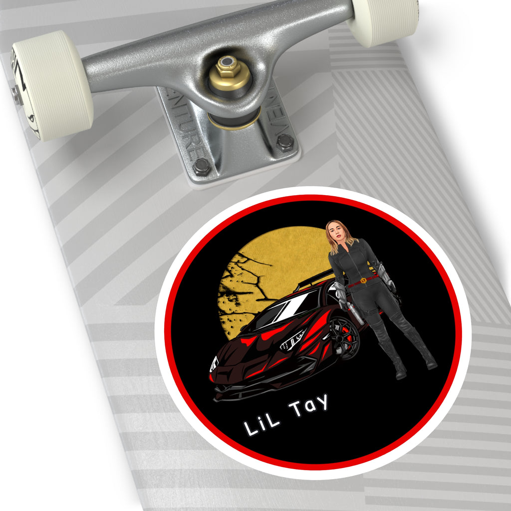 Lil Tay - SUNSET the ultimate warrior - inhouse video game concept - Vinyl Decal (Indoor/Outdoor)