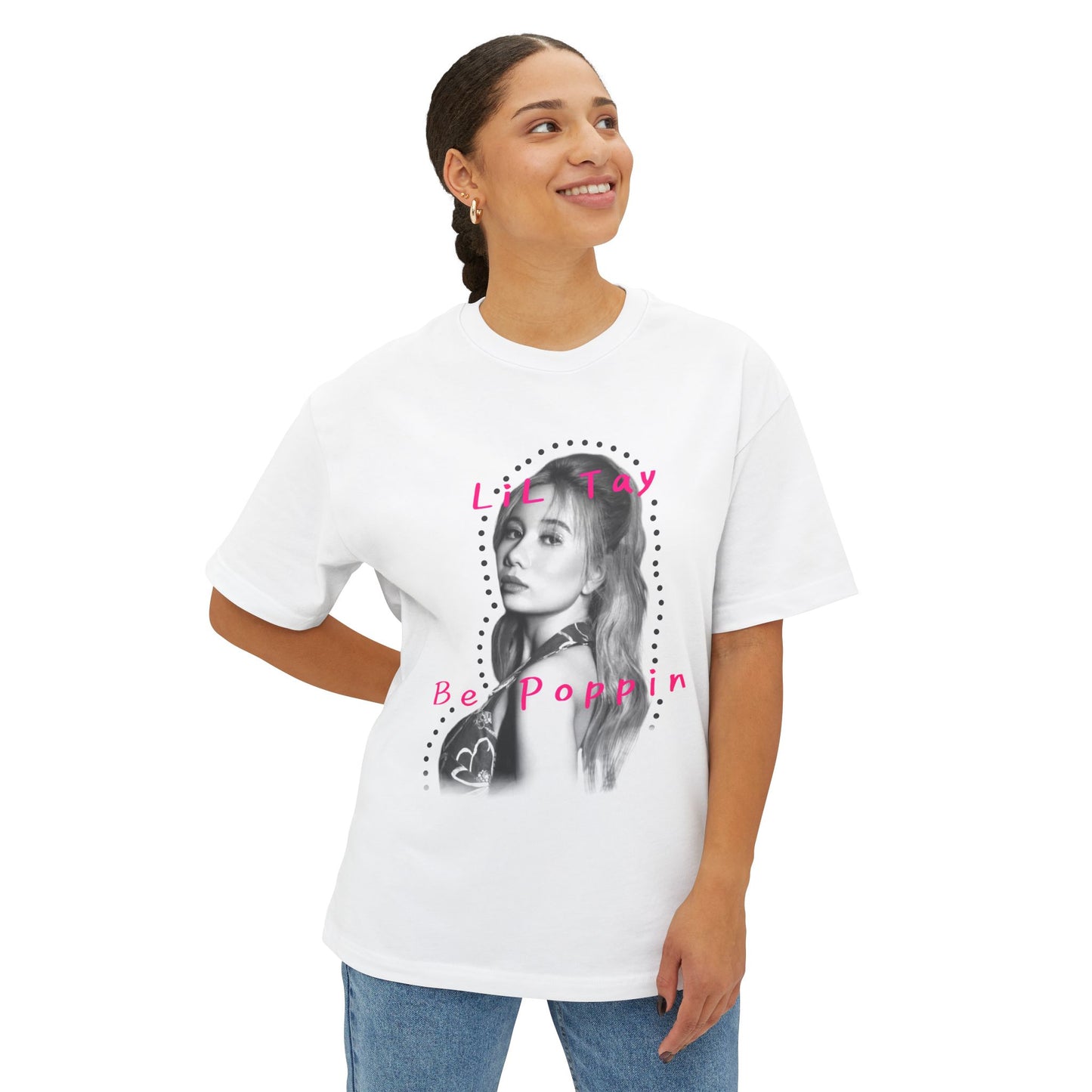 LiL Tay BePoppin cotton oversized tee unisex