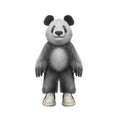 Panda Bear Plush Character Vinyl Sticker — Kiss-Cut Decal from LiLTay