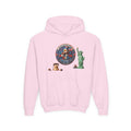 Youth Hoodie — Patriotic USA 250 celebrations, Liberty Bell & Statue of Liberty Design by LiLTay