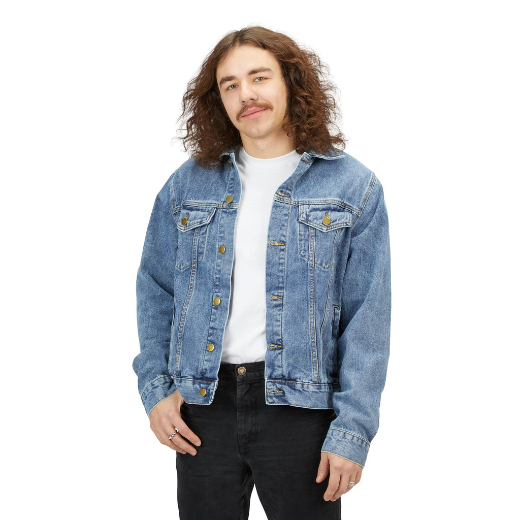 LiLTay BePoppin Graphic Back Print Denim Jacket