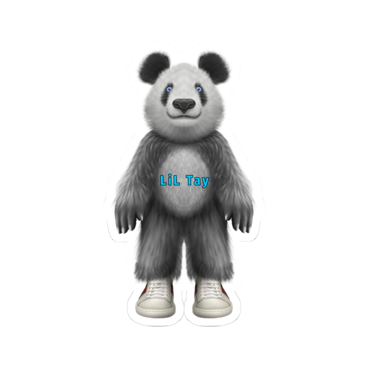 LiLTay Radical Panda Bear Stickers, custom popup shop Laptop, Room, Board, Lockers water proof-built tuff