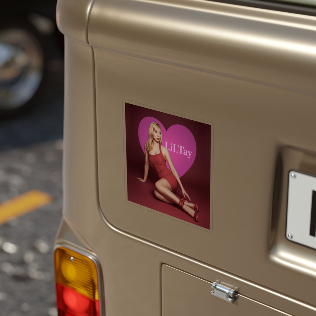 LilTay Heart Photo Sticker — Die-Cut Outdoor Vinyl