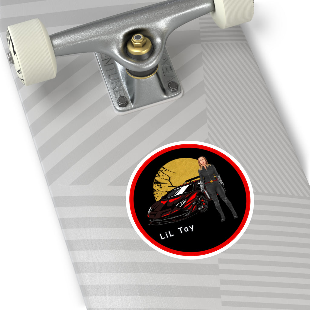 Lil Tay - SUNSET the ultimate warrior - inhouse video game concept - Vinyl Decal (Indoor/Outdoor)