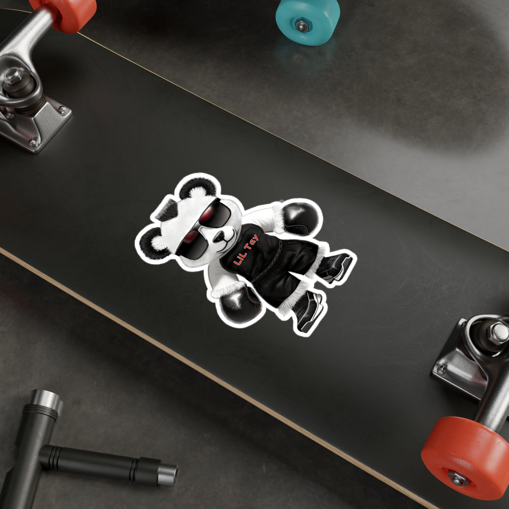 Cool Boxing Teddy Bear Sticker — Kiss-Cut Vinyl Decal From LiLTay