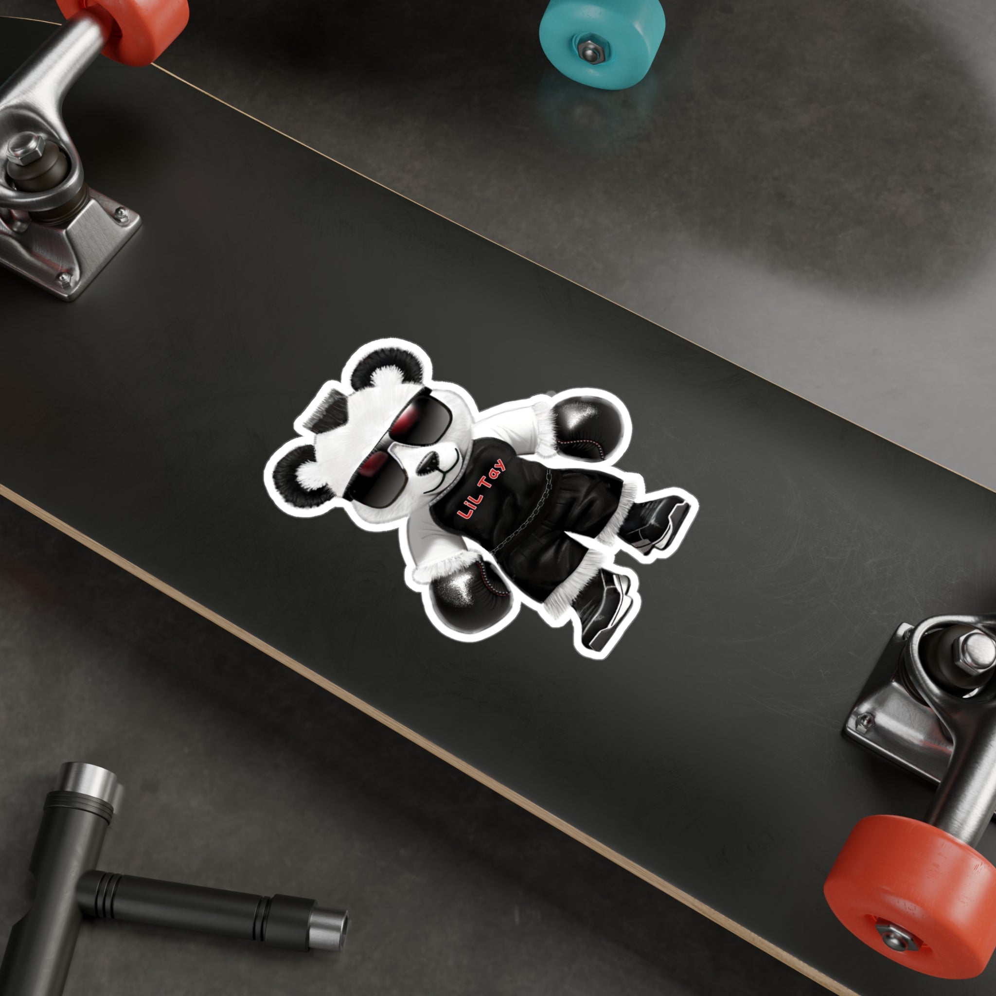 Cool Boxing Teddy Bear Sticker — Kiss-Cut Vinyl Decal From LiLTay