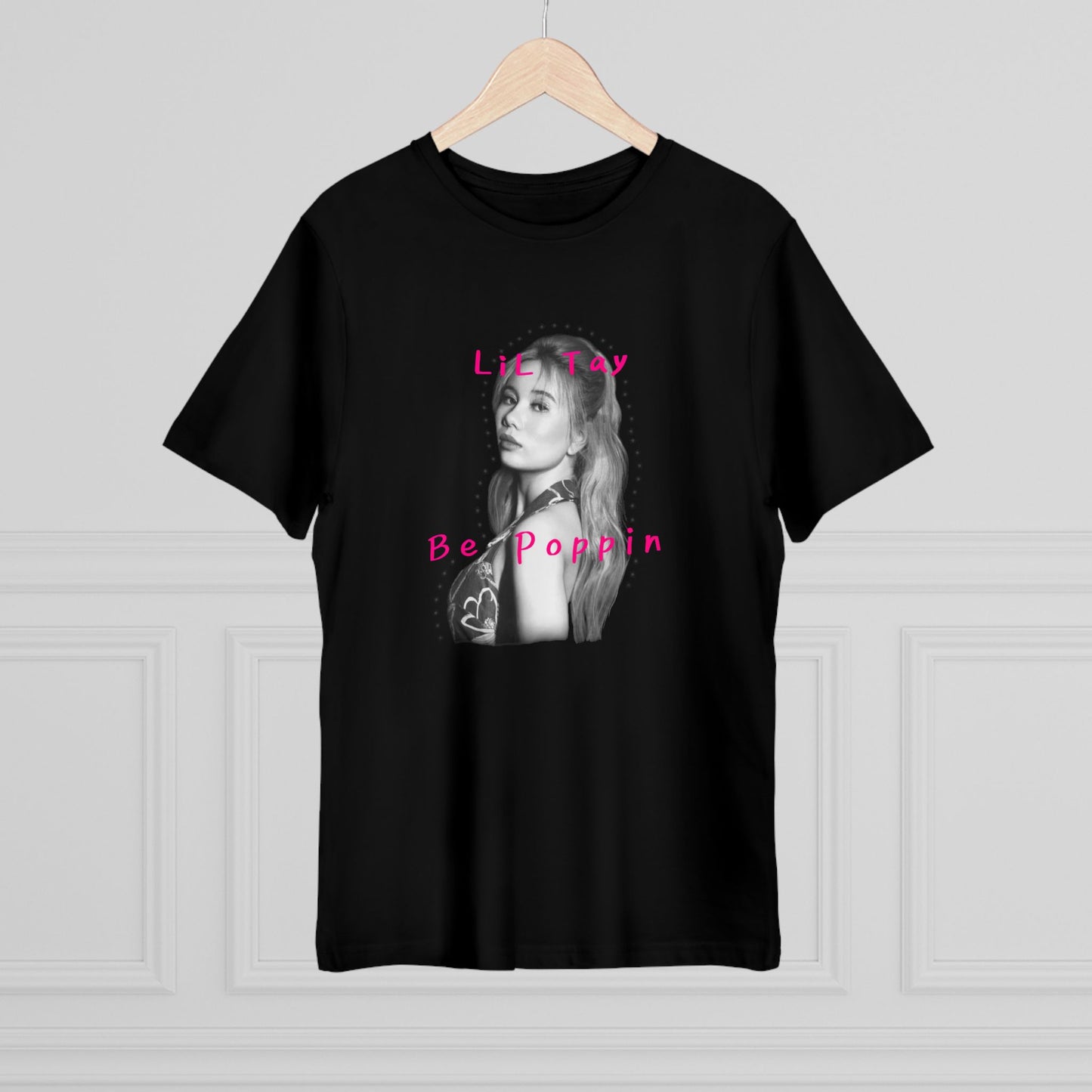 LiL Tay BePoppin cotton tee shirt unisex black or white only