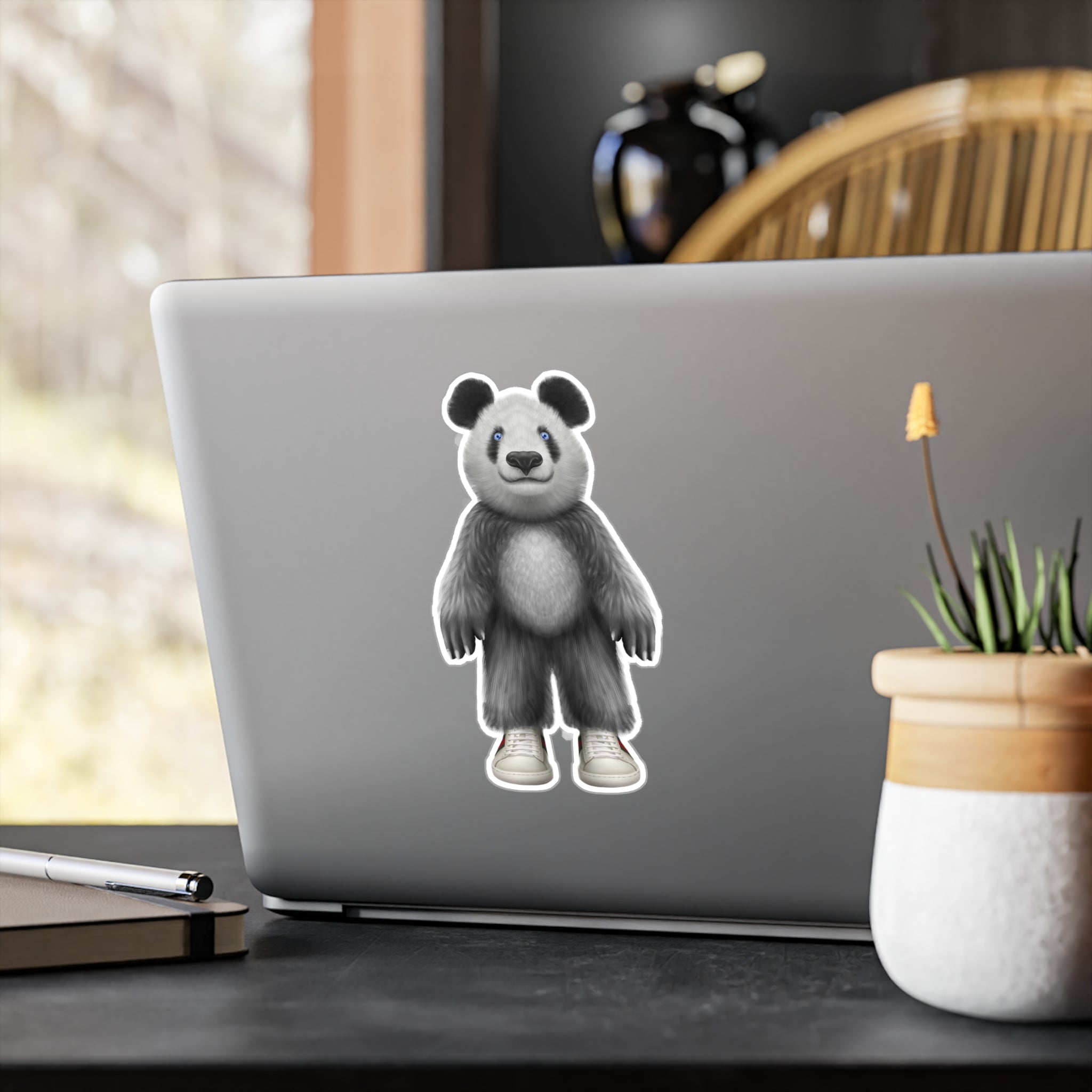Panda Bear Plush Character Vinyl Sticker — Kiss-Cut Decal from LiLTay