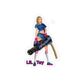 'Lil Tay' Retro Gamer Girl with Minigun  (Indoor/Outdoor) Transparent Die-Cut Sticker —