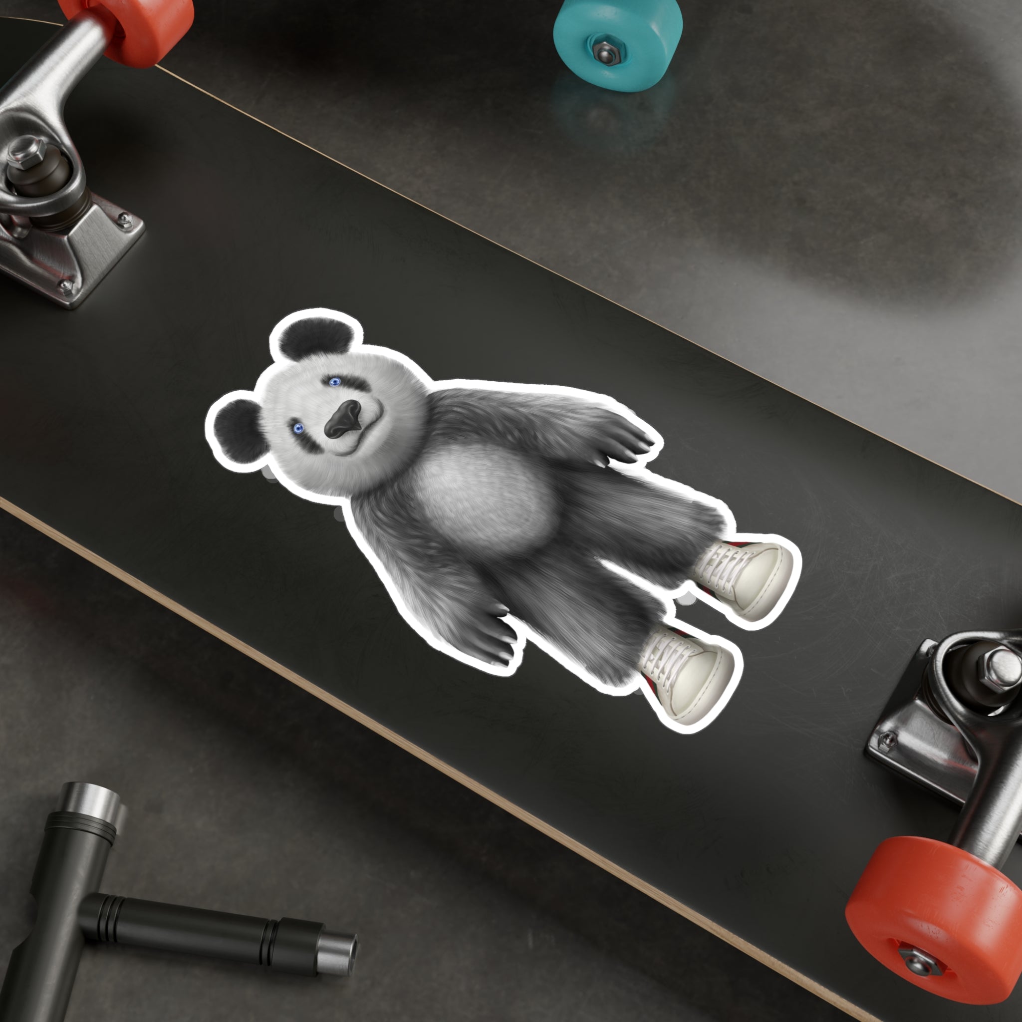 Panda Bear Plush Character Vinyl Sticker — Kiss-Cut Decal from LiLTay