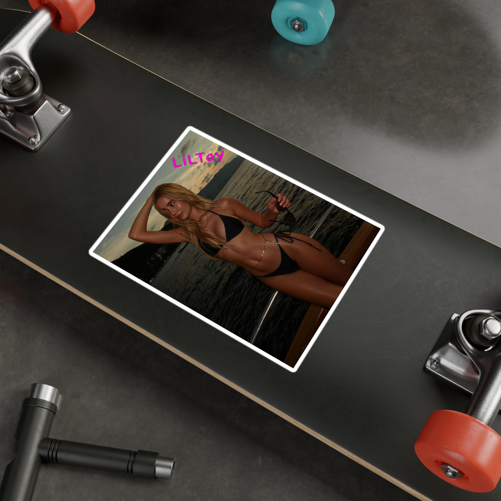 LiLTay Bikini Photo Vinyl Sticker – 'LIL tay' Kiss-Cut Decal