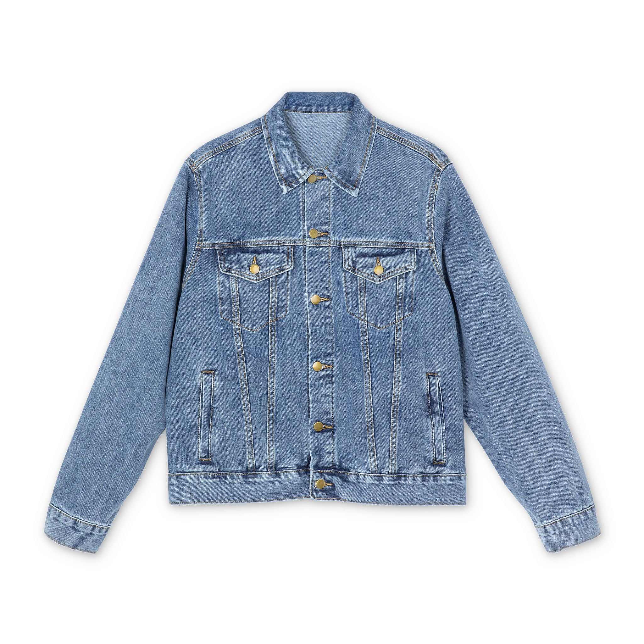 LiLTay BePoppin Graphic Back Print Denim Jacket