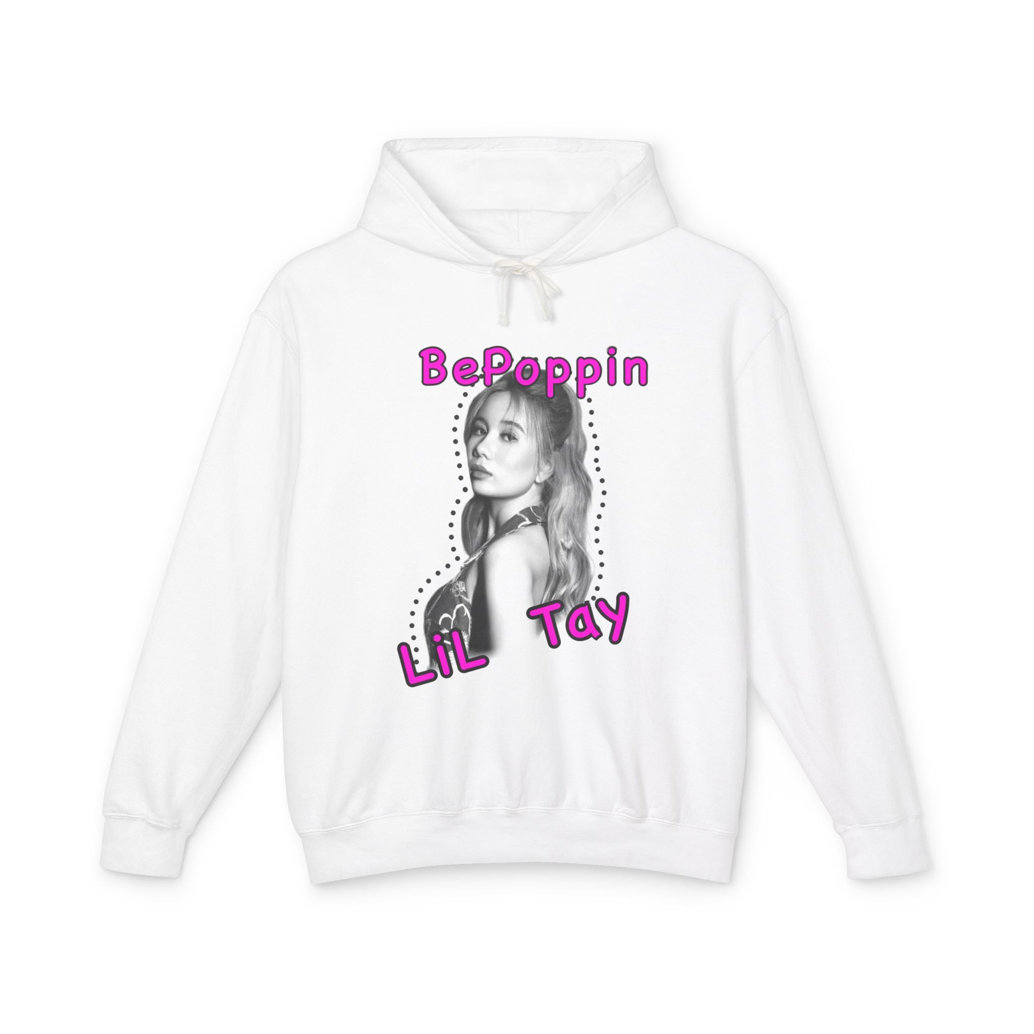 Lil Tay 'BePoppin' Hoodie — unisex Graphic light weight Pullover