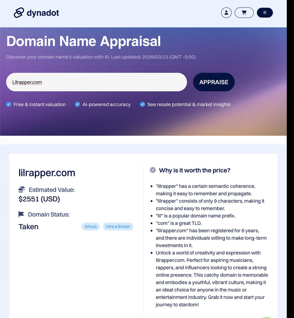 lilrapper.com  domain website digital sale
