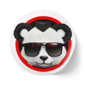 Cool Teddy Bear Round Stickers  — Roll of 50 Sunglasses Red Band LiLTay Logo  2 sizes